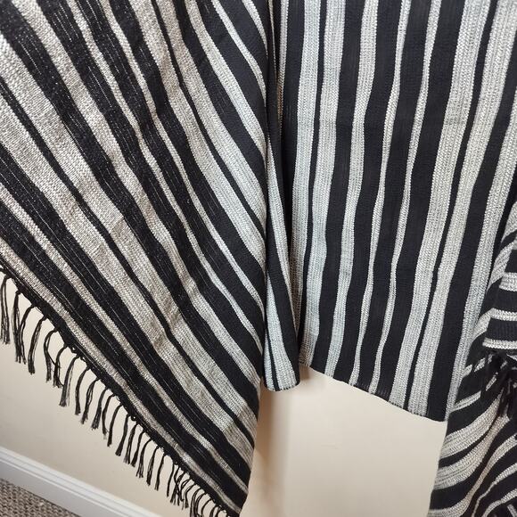 Lucky Brand Throw Blanket 37 X 76 Striped Cotton Blend - Picture 4 of 5